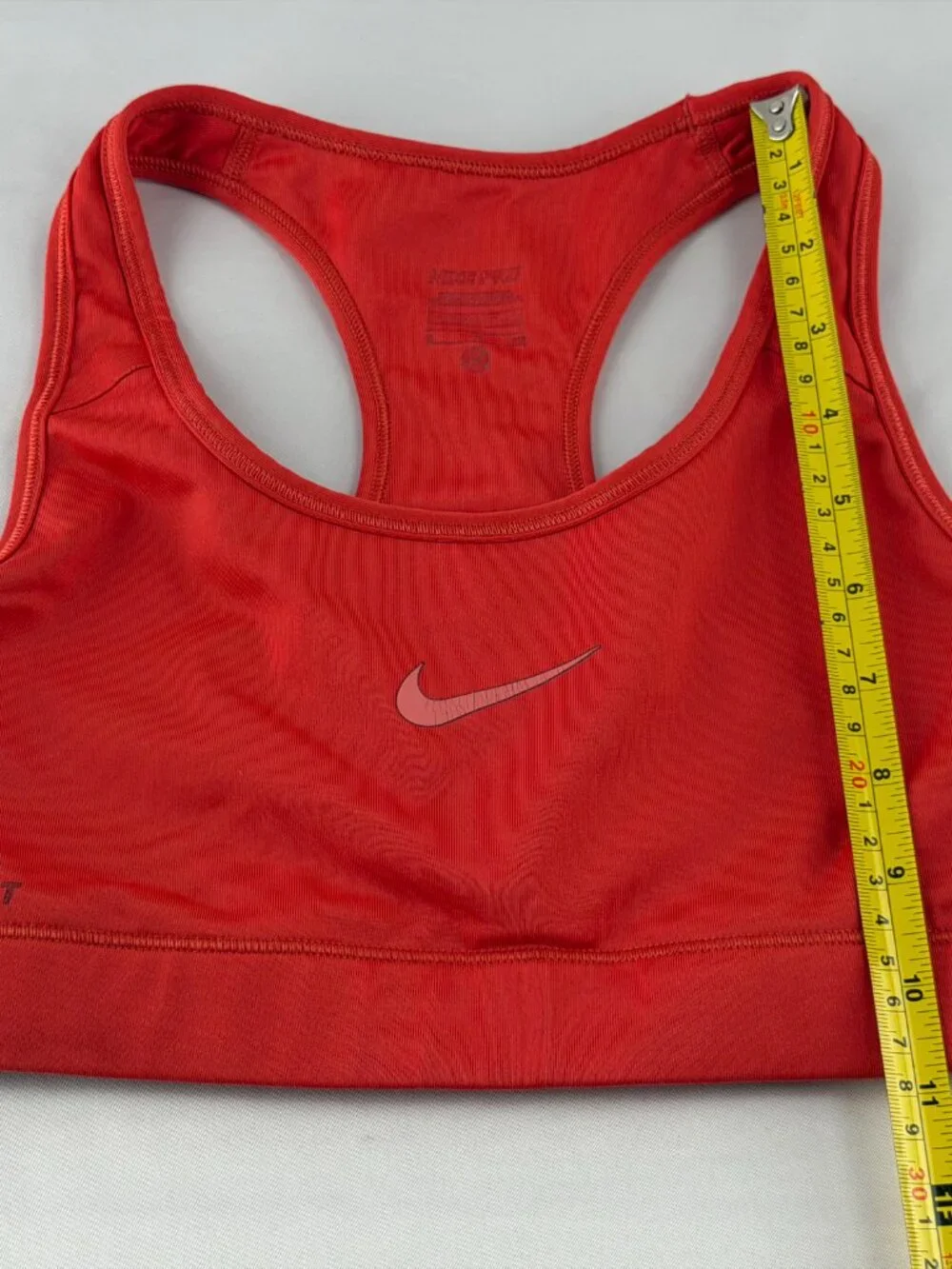 Nike Pro Red Dri-FIT Sports Bra Women Size S Athletic Workout Fitness Gym